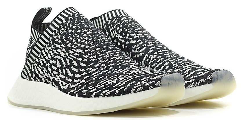 adidas nmd cs2 sneaker in black sashiko knit